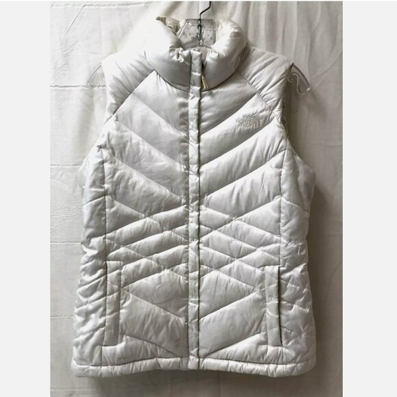 The North Face 550 White Goose Down Puffer Aconcagua Vest Zip Womens Medium - Picture 1 of 6